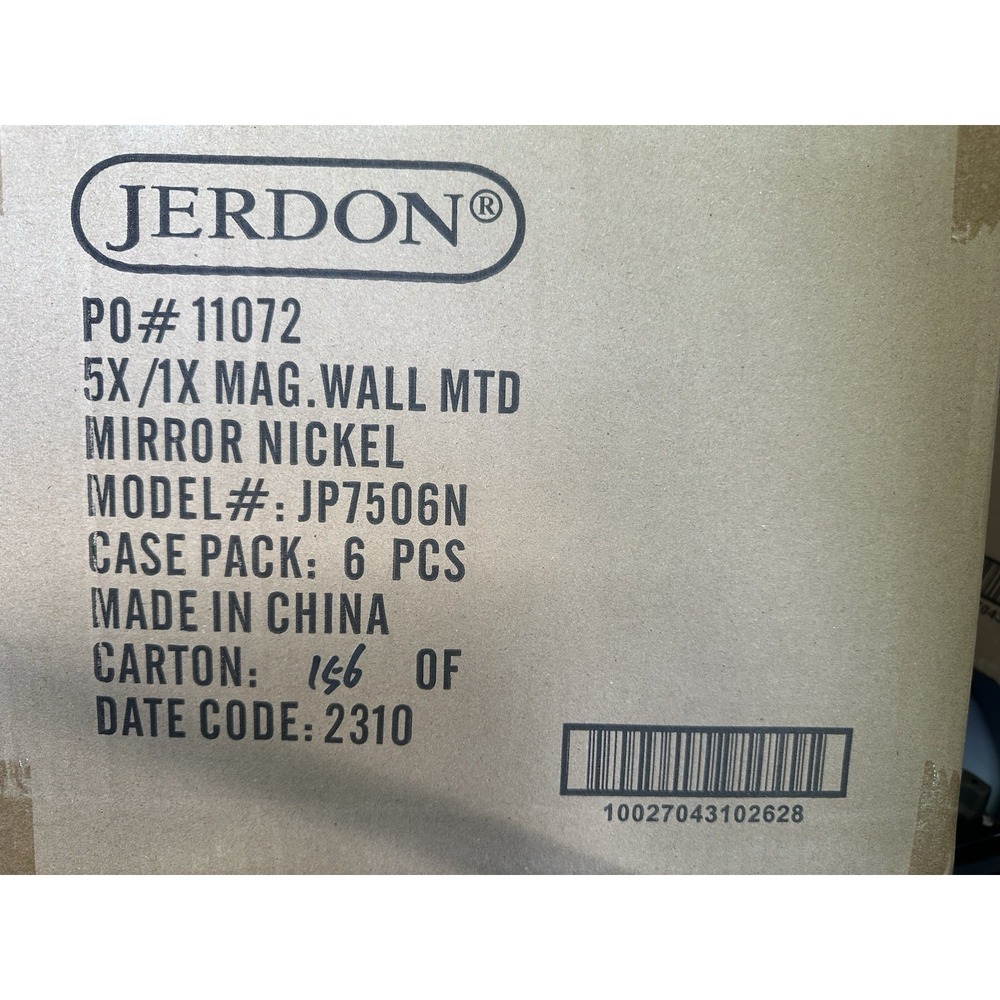 Jerdon Wall Mount Mirror 1X & 5X Magnification  New JP7506N - Picture 4 of 4